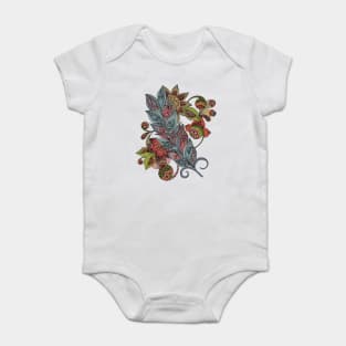 Feather Flowers Baby Bodysuit